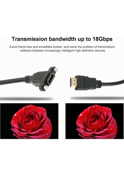 50CM HDMI 19 Pin Erkek - HDMI 19 Pın Kadın Kablolu (Yurt Dışından) fırsatları