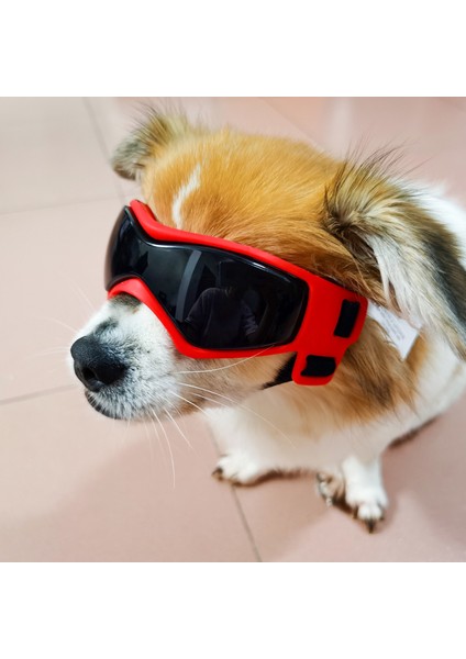 Pet Anti-Uv Yumuşak Çerçeve Gözlükler Köpek Güneş Gözlüğü (Yurt Dışından)