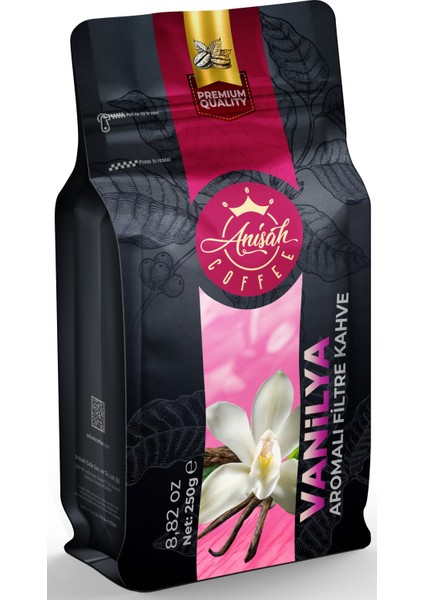 Anisah Coffee Vanilya Aromalı Filtre Kahve 250 gr