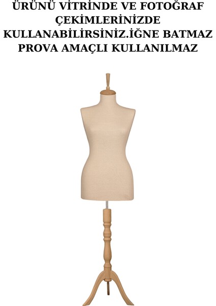 4 Adet Vitrin Amaçlı 36 Beden Terzi Mankeni Vitrin Mankeni Cansız Manken (Iğne Batmaz)