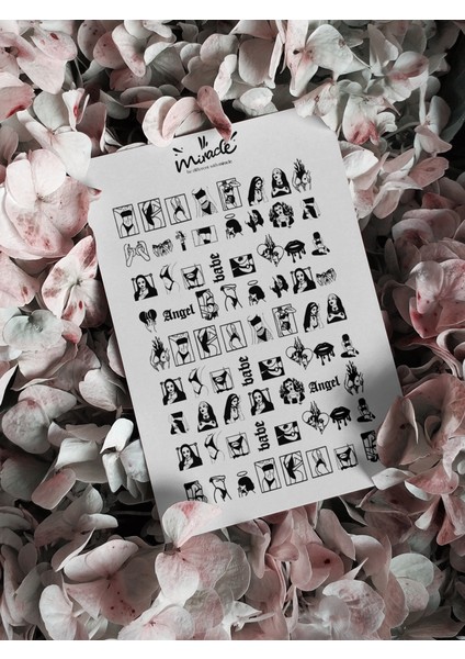 Girl Gang Tırnak Dövmesi, Tırnak Tattoo, Nail Art, Tırnak Sticker