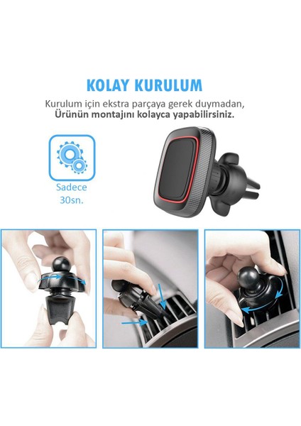 AAT701 Araba Içi Manyetik Mıknatıslı Cep Telefon Tutucu fırsatları