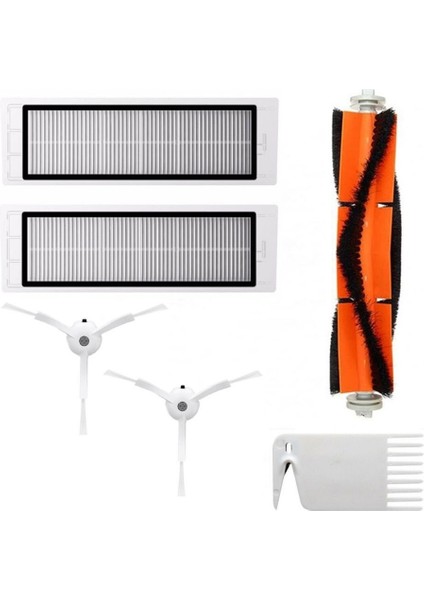 Roborock S5,S50 ve S55 Uyumlu 6 Lı Beyaz Set