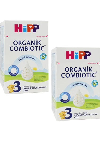 3 Organik Combiotic 800 gr Devam Sütü 2 ADET