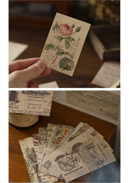 Vintage Dekoratif Kağıtlar 30'lu Set fırsatları