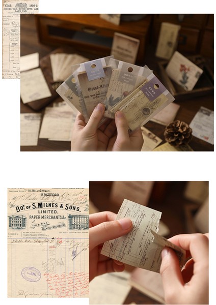 Vintage Dekoratif Kağıtlar 30'lu Set indirimleri
