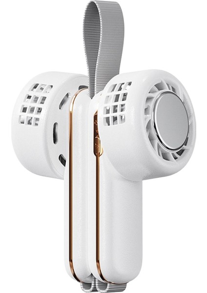 Taşınabilir Boyun Hafif Giyilebilir Ayarlanabilir Hızlar Soğutma Kamp Spor Seyahat Jog, Beyaz Için Kişisel Fan (Yurt Dışından)