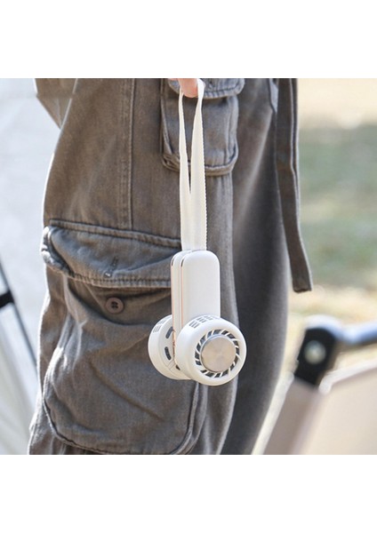 Taşınabilir Boyun Hafif Giyilebilir Ayarlanabilir Hızlar Soğutma Kamp Spor Seyahat Jog, Beyaz Için Kişisel Fan (Yurt Dışından) modelleri