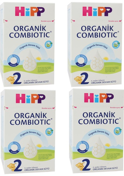 2 Organik Combiotic Devam Sütü 800 gr 4 ADET