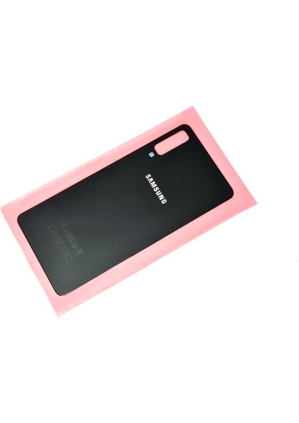 Samsung Galaxy A7 A750 Arka Pil Batarya Kapağı (CAM+B-7000) Siyah