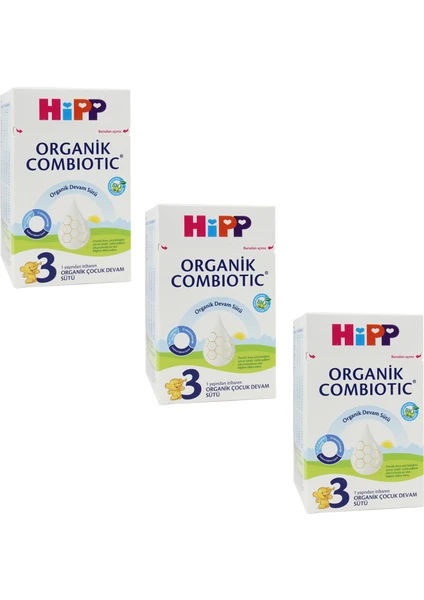 3 Organik Combiotic Devam Sütü 800gr 3 Adet