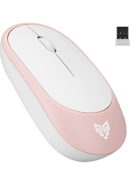 W314 2.4 Ghz Wireless 3 Tuşlu Sessiz Ofis Mouse Pembe