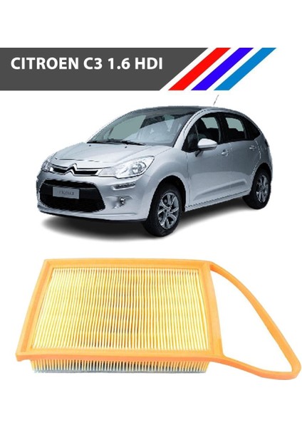 Citroen C3 1.6 Hdı Hava Filtresi Yerli 2009-2016 1444TV