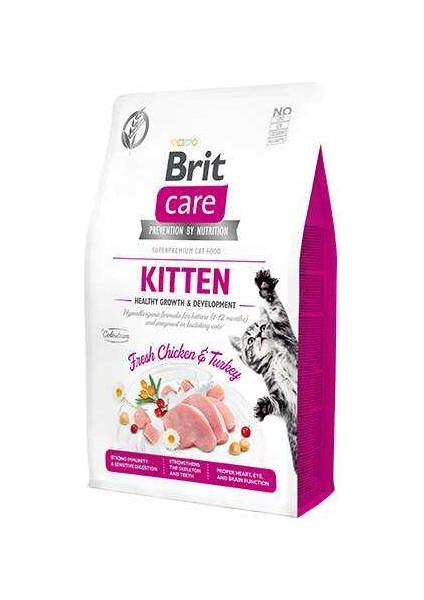 Hipoalerjenik Kitten Tahılsız Tavuk ve Hindili Yavru Kedi Maması 2 kg - Farmapets