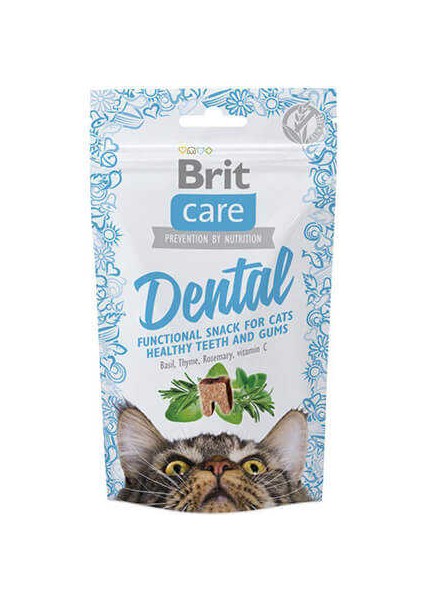 Brit Care Dental Hindili Kedi Bisküvisi 50 gr - Farmapets