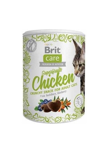 Brit Care Süper Fruits Tavuklu Kedi Ödülü 100 gr - Farmapets