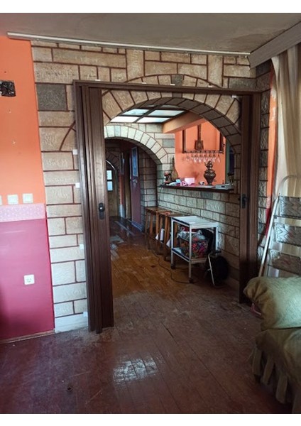 Akordiyon Çift Kapı 162x250 cm Camsız Ceviz 12Mm Katlanır Akordeon PVC modelleri