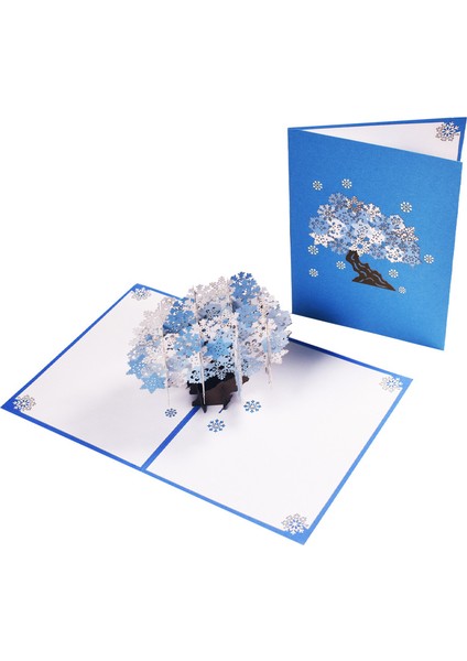 2 Adet 3D Üç Boyutlu Tebrik Kartları Tatil Tebrik El Yapımı Kartlar (Yurt Dışından)
