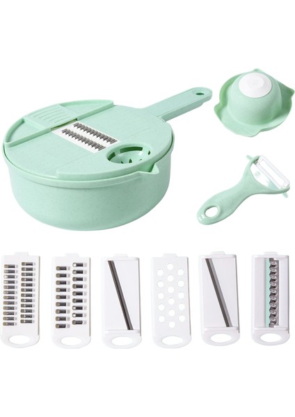Çok Fonksiyonlu Salata Gereçleri - Yeşil (Yurt Dışından)