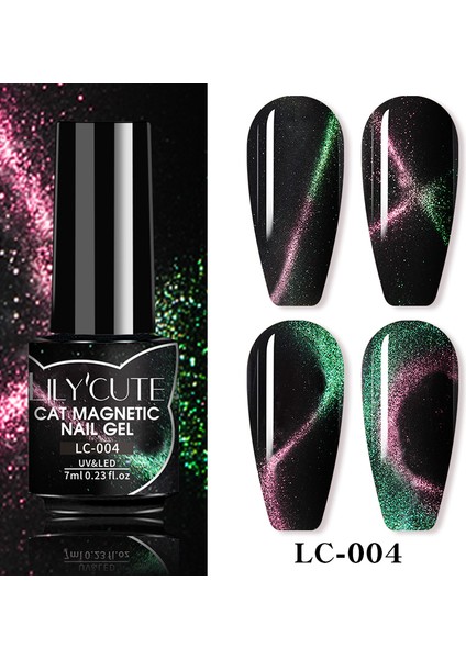 Lilycute Lily'cute 7ml Cat Magnetic Uv Nail Gel ( Kedi Gözü Kalıcı Oje )