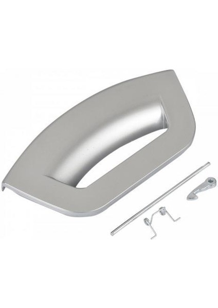 Ariston Hotpoint Fmg 821SMA Çamaşır Makinesi Kapak Mandal Tutamağı Metalik Gri