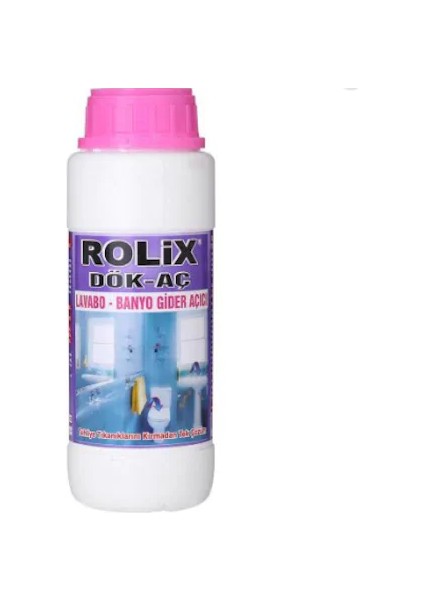 Rolix Lavabo - Banyo -Gider-Wc Açıcı 2000 Gr. (2kg)
