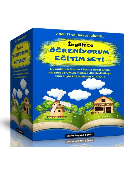 İngilizce Öğreniyorum Eğitim Seti (8 Kitap - 100 Saat Görüntülü Anlatım?
