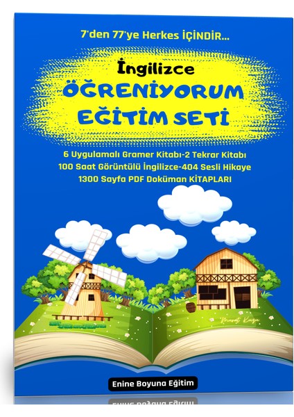 İngilizce Öğreniyorum Eğitim Seti (8 Kitap - 100 Saat Görüntülü Anlatım?