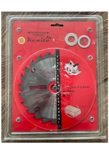 165MM Elmas Testere Ahşap Mdf Sunta Kesici Göbek 16-20-30MM