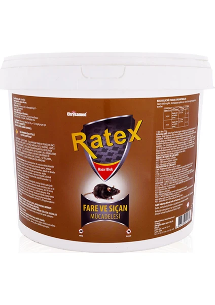 Ratex Hazır Mum Blok Fare ve Sıçan Kovucu 5 kg.