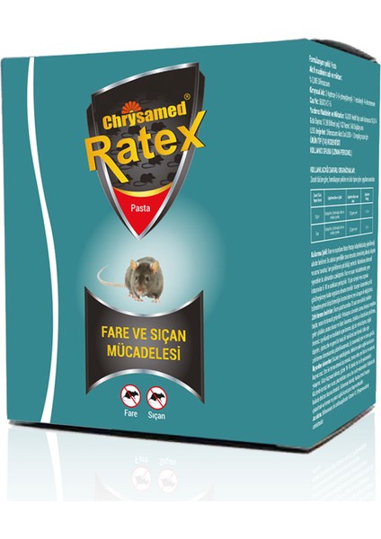 Ratex Pasta 100 gr Fare ve Sıçanlar İçin Hazır Pasta