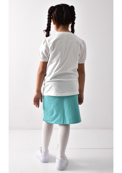 Kız Çocuk Baskılı T-Shirt-Etek Takımı indirimleri