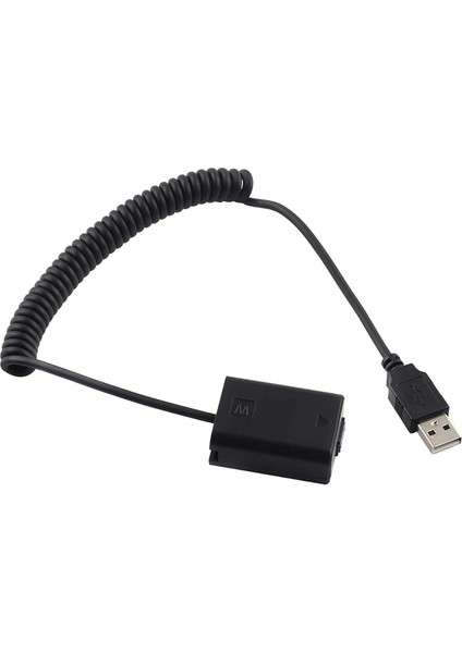NP-FW50 Sony Kamera Kesintisiz Güç Kablosu USB Dummy (Dc Coupler)