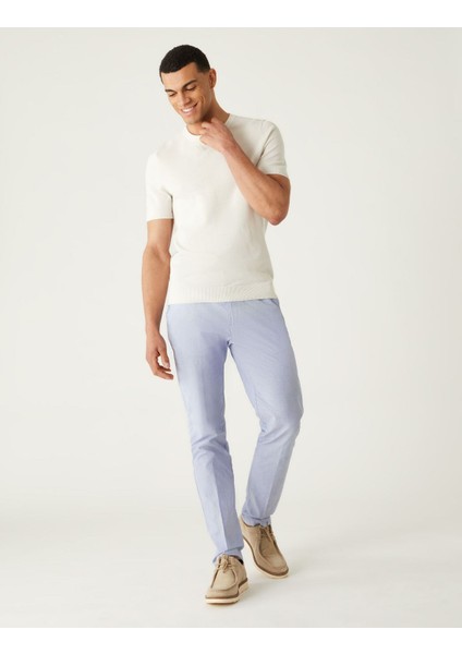 Marks & Spencer Slim Fit Dokulu Chino Pantolon