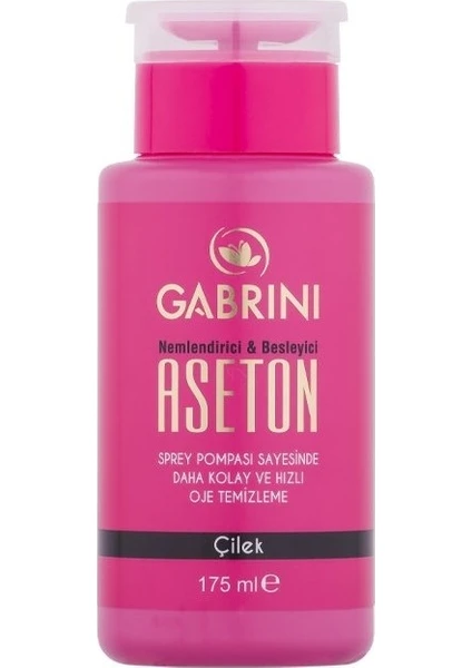 Pompalı Aseton 175 ML (ÇİLEK)