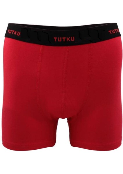 0400 Erkek Elastan Spor Boxer Kırmızı