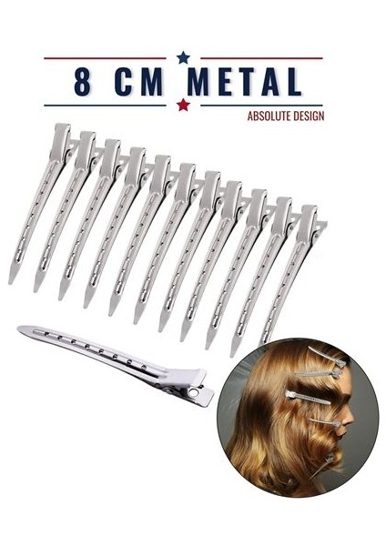 72 Adet Saç Klipsi Metal Toka Absolute Design 718288