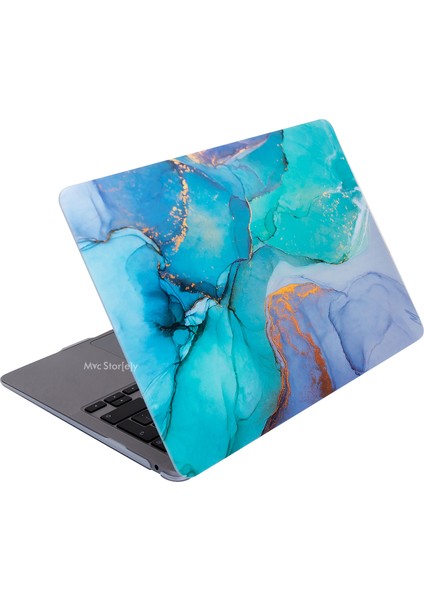 Macbook Pro Kılıf 13 inç M1-M2 A1706-08 A1989 A2159 A2251 A2289 A2338 ile Uyumlu Marble15NL
