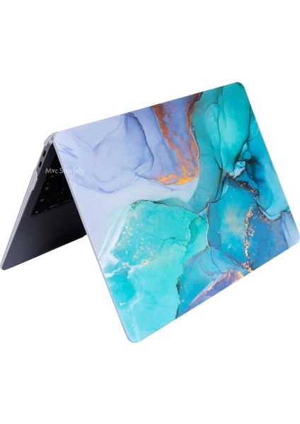 Macbook Pro Kılıf 13 inç M1-M2 A1706-08 A1989 A2159 A2251 A2289 A2338 ile Uyumlu Marble15NL