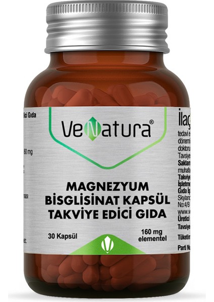 Magnezyum Bisglisinat Kapsül 30 Kapsül(Miat:01/2025)