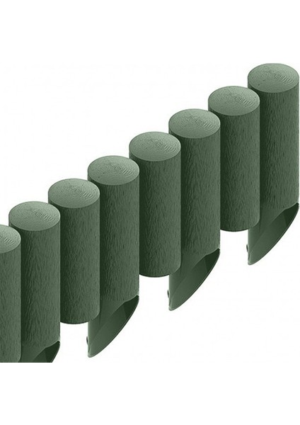 Yeşil Plastik Çim Bordürü 2.3 Metre Çim Ayırıcı Yeşil