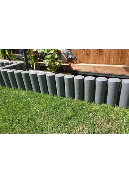 Yeşil Plastik Çim Bordürü 2.3 Metre Çim Ayırıcı Yeşil