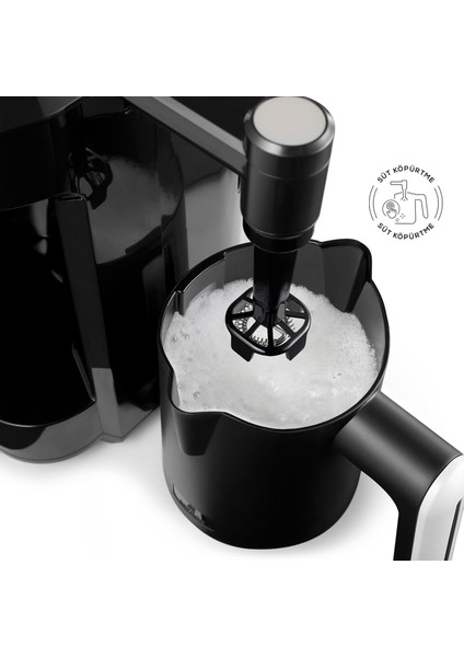 Hatır Barista Cappuccino ve Türk Kahve Makinesi Pearl White