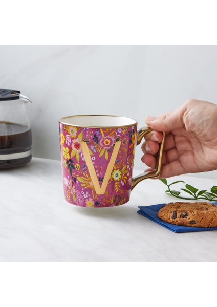 Flower V Harfli Kupa 350 ml fiyatları