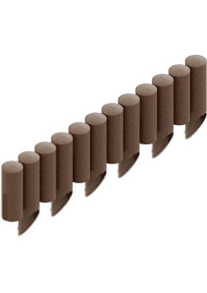 Ahşap Görünümlü Çim Bordürü 2.3 Metre Çim Ayırıcı