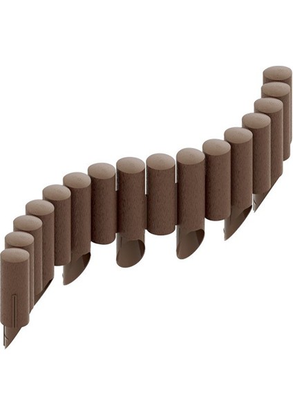 Ahşap Görünümlü Çim Bordürü 2.3 Metre Çim Ayırıcı
