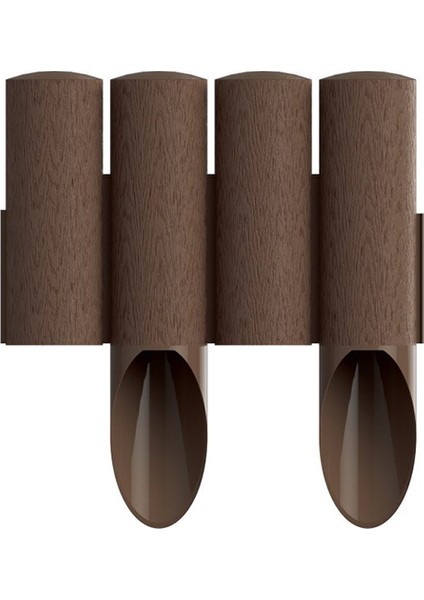 Ahşap Görünümlü Çim Bordürü 2.3 Metre Çim Ayırıcı