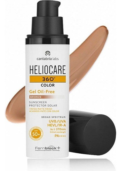 360 Gel Oil Free Bronze Spf 50 50 ml