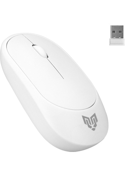 W314 2.4 Ghz Wireless 3 Tuşlu Sessiz Ofis Mouse Beyaz