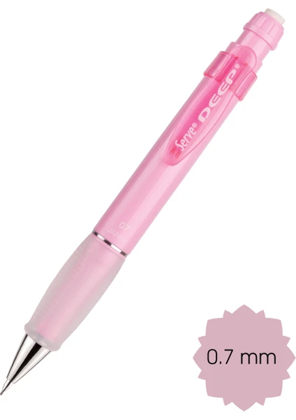 Deep 0.7Mm Mekanik Kurşun Kalem Pastel Renk Sv-Deep 07 Şeker Pembe